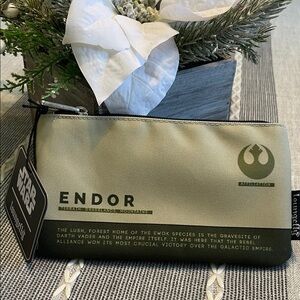Loungefly Star Wars Endor Green and Black Pouch